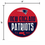 Rico Industries Nfl Football New England Patriots Classic Shape Cut Pennant - Home And Living Room D  Cor - Soft Felt Ez To Hang