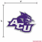 Rico Industries Ncaa Abilene Christian Wildcats Primary Shape Cut Pennant - Home And Living Room D  Cor - Soft Felt Ez To Hang