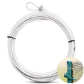 Sonwyoung 47.25 ft Replacement Tennis Net Cable Volleyball Net Steel Cable Headline Cord PVC Coated Steel Wire Strap fit for 42