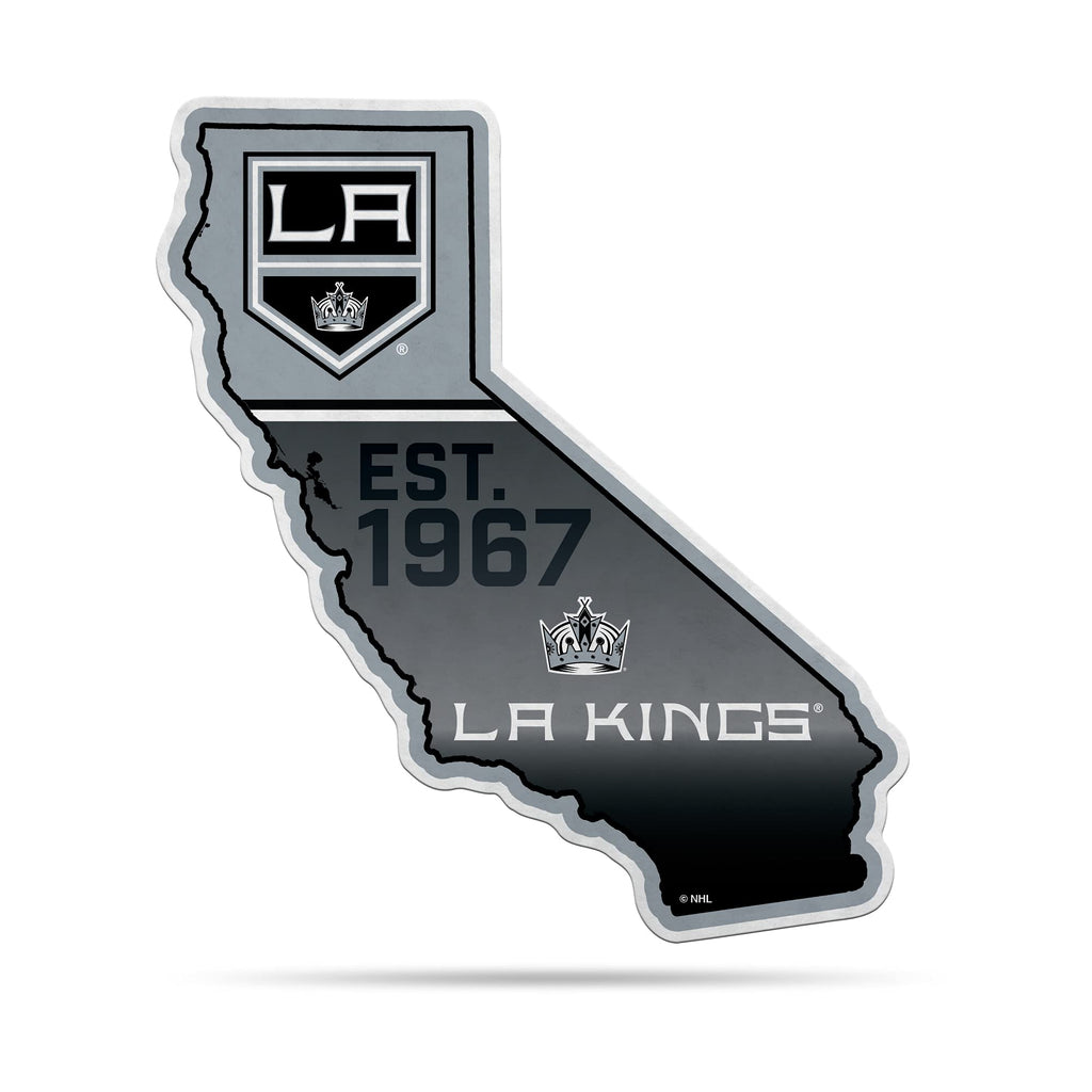 Rico Industries Nhl Los Angeles Kings State Shape Shape Cut Pennant - Home And Living Room D  Cor - Soft Felt Ez To Hang