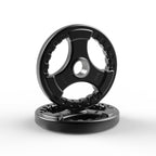 Lionscool 2-Inch Rubber Coated Olympic Grip Plate In Pairs Or Single For Strength Training, Weightlifting And Bodybuilding, 2.5-