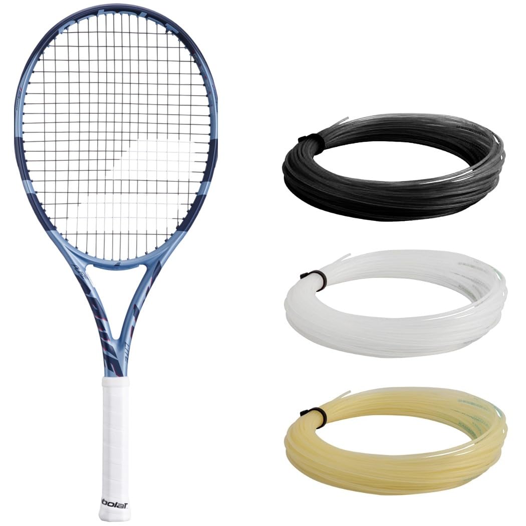 Babolat Pure Drive Lite 11th Gen Tennis Racquet (4 1/8 Grip) Strung with White Syn Gut at Mid-Range Tension