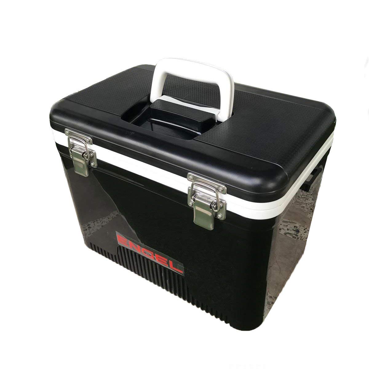 Engel UC13 13 Quart Leak-Proof, Air Tight, Drybox Cooler and Small Hard Shell Lunchbox for Men and Women in Black