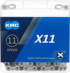 Kmc Unisexs X11 Chain, Silverblack, 114 Link