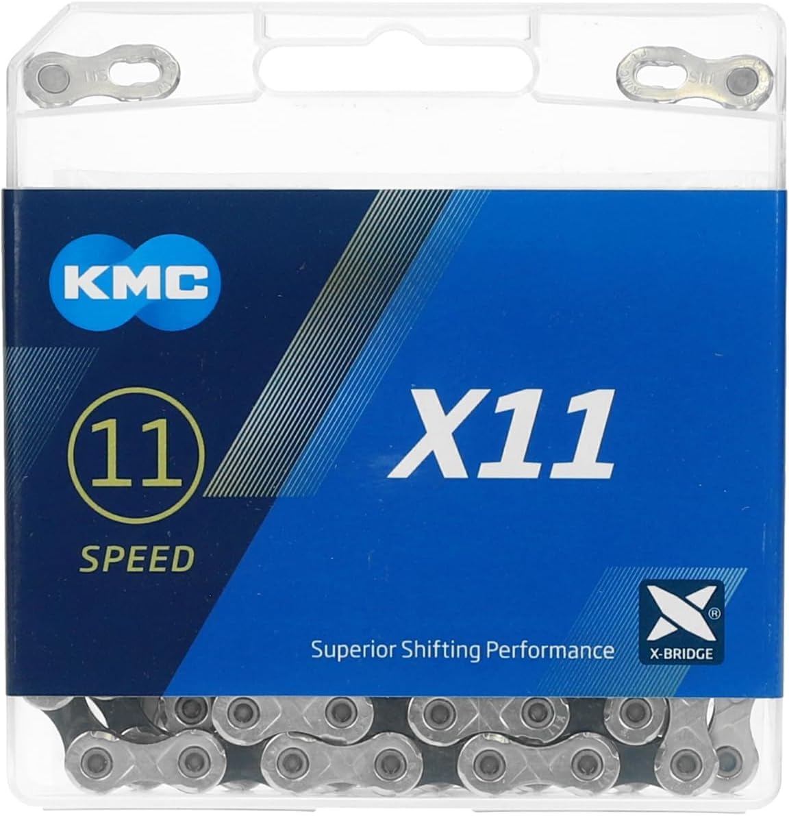 Kmc Unisexs X11 Chain, Silverblack, 114 Link