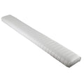 Wise 8WD1120-48 Padded Cockpit Bolster with Stainless Steel Mounting Clips, White, 48