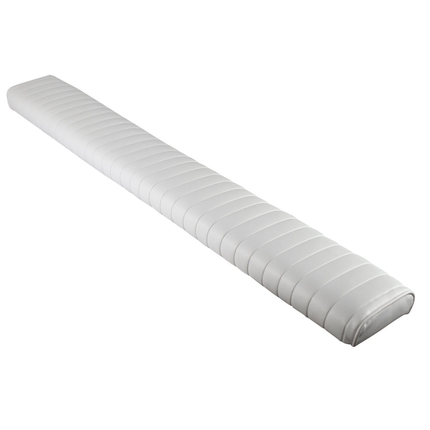 Wise 8WD1120-48 Padded Cockpit Bolster with Stainless Steel Mounting Clips, White, 48
