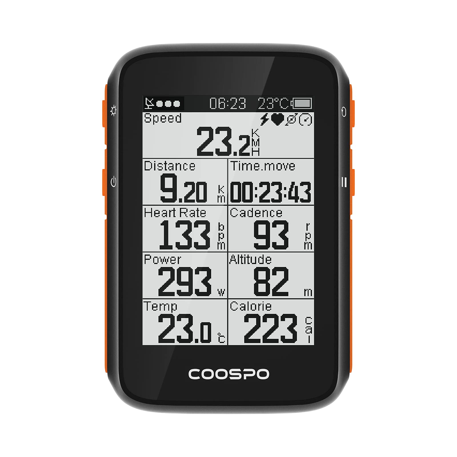 Coospo Bike Computer Wireless Gps,Bike Speedometer Auto Backlight,Bluetooth4.0 Ant Cycling Gps Computer,Bicycle Computer Bc200 W