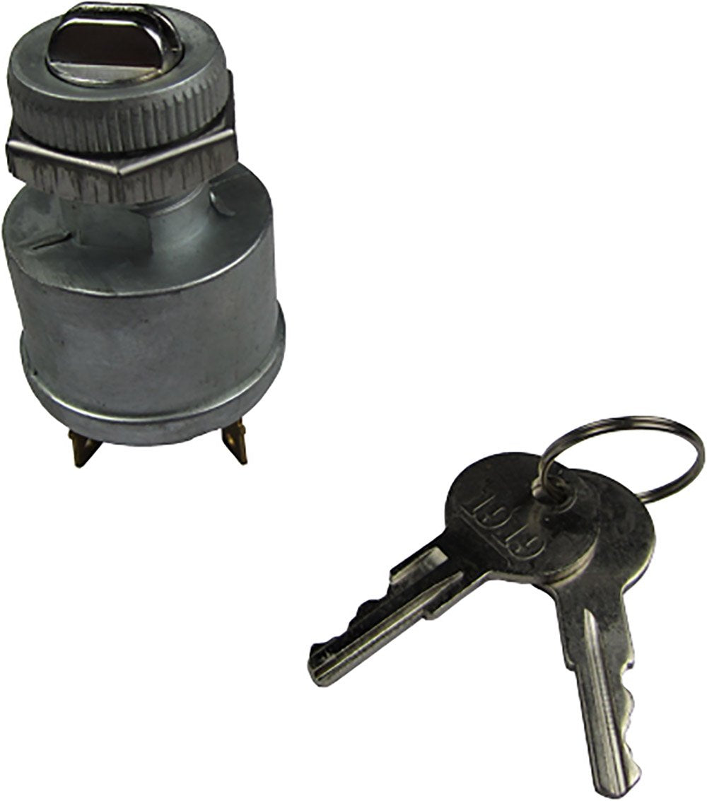 Ezgo Ignition Key Switch (81+) Gas/Electric Golf Cart (With Lights) 4-Prong
