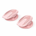 MERISHOPP Waist Rotating Disc with Separate Bases LowNoise Split Waist Disc AntiSlip for Adults, Home Gym, Office Pink Pair