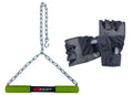 Rioff Hanging Bar Hanging/Sangal Rod Height Increaser And Pull Ups Exercise With Heavy Chain Rod And Foam Grip With Gym Gloves B