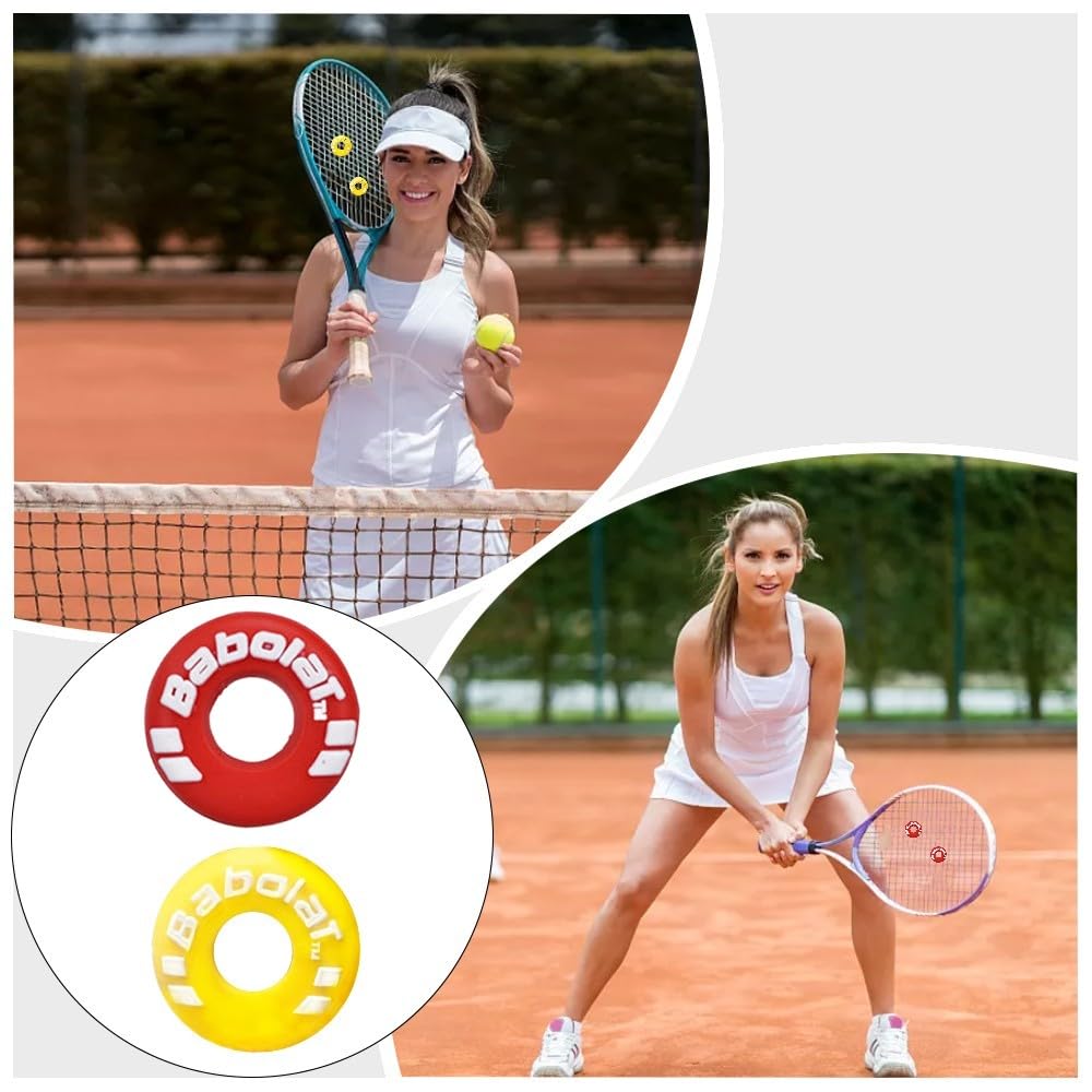 Xixilinruiyun 8 Piece Rubber Tire Shape Vibration Dampener Perdurable Tennis Racket Shock Absorber Soft Tennis Accessory Great F