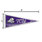 Rico Industries Ncaa Tcu Horned Frogs Classic 12'' X 30'' Felt Wall D  Cor Pennant - Great For Home/Bed Room/Man Cave D  Cor