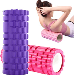 Foam Roller for Exercise, Muscle Recovery, and Physical Therapy yoga roller multiclour pack of 1 pcs