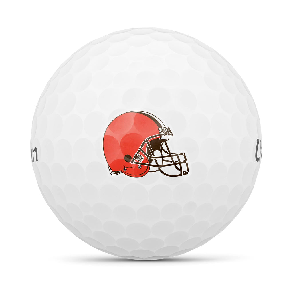Wilson Staff 2023 Duo Soft Nfl Golf Balls - 12 Balls, White, Cleveland Browns