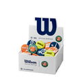 Wilson Tennis Vibration Dampener, Roland Garros 2022, Various Motifs, Rubber, Multi-Coloured, 50 Pieces
