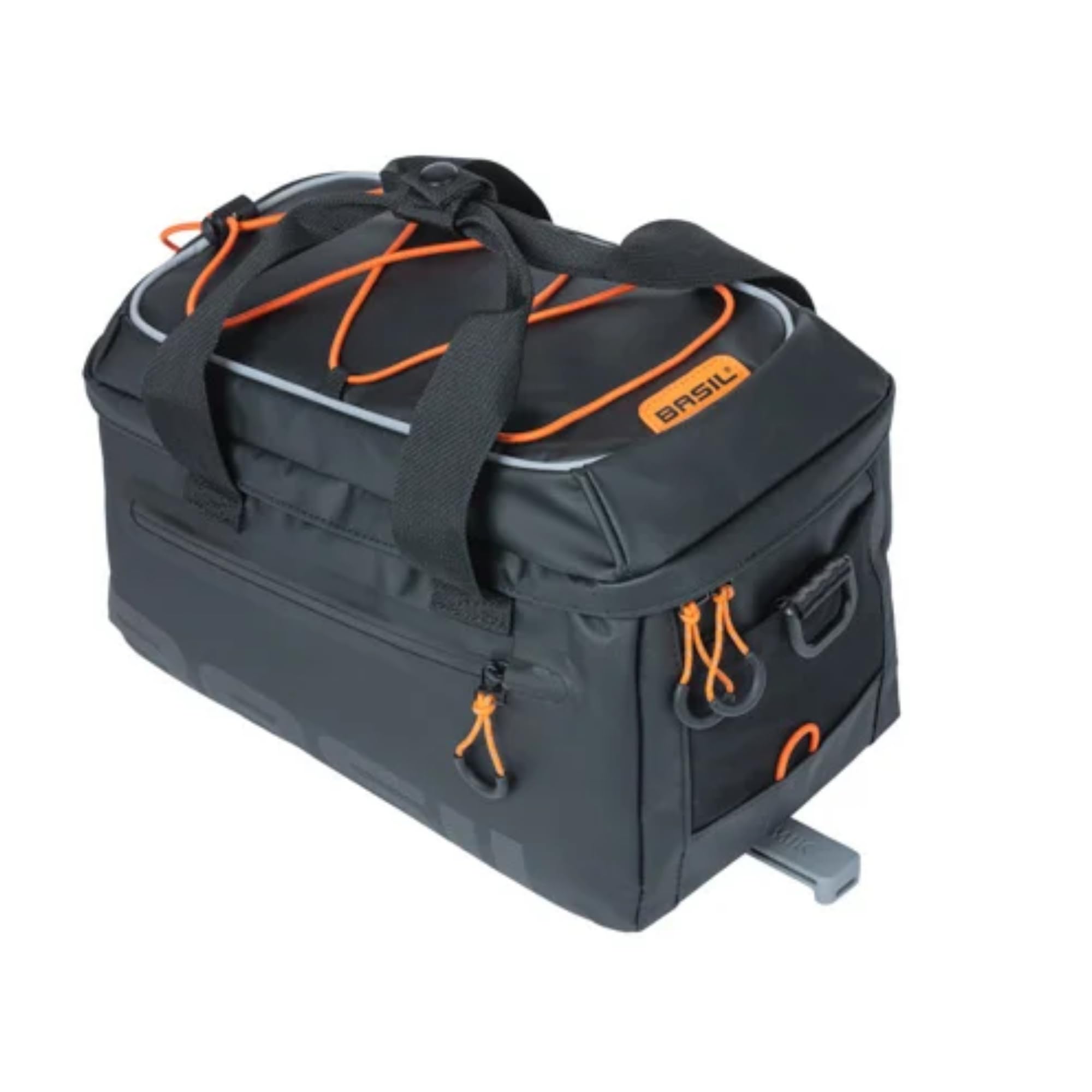 Basil Miles Tarpaulin trunkbag MIK, 7L, Black Orange