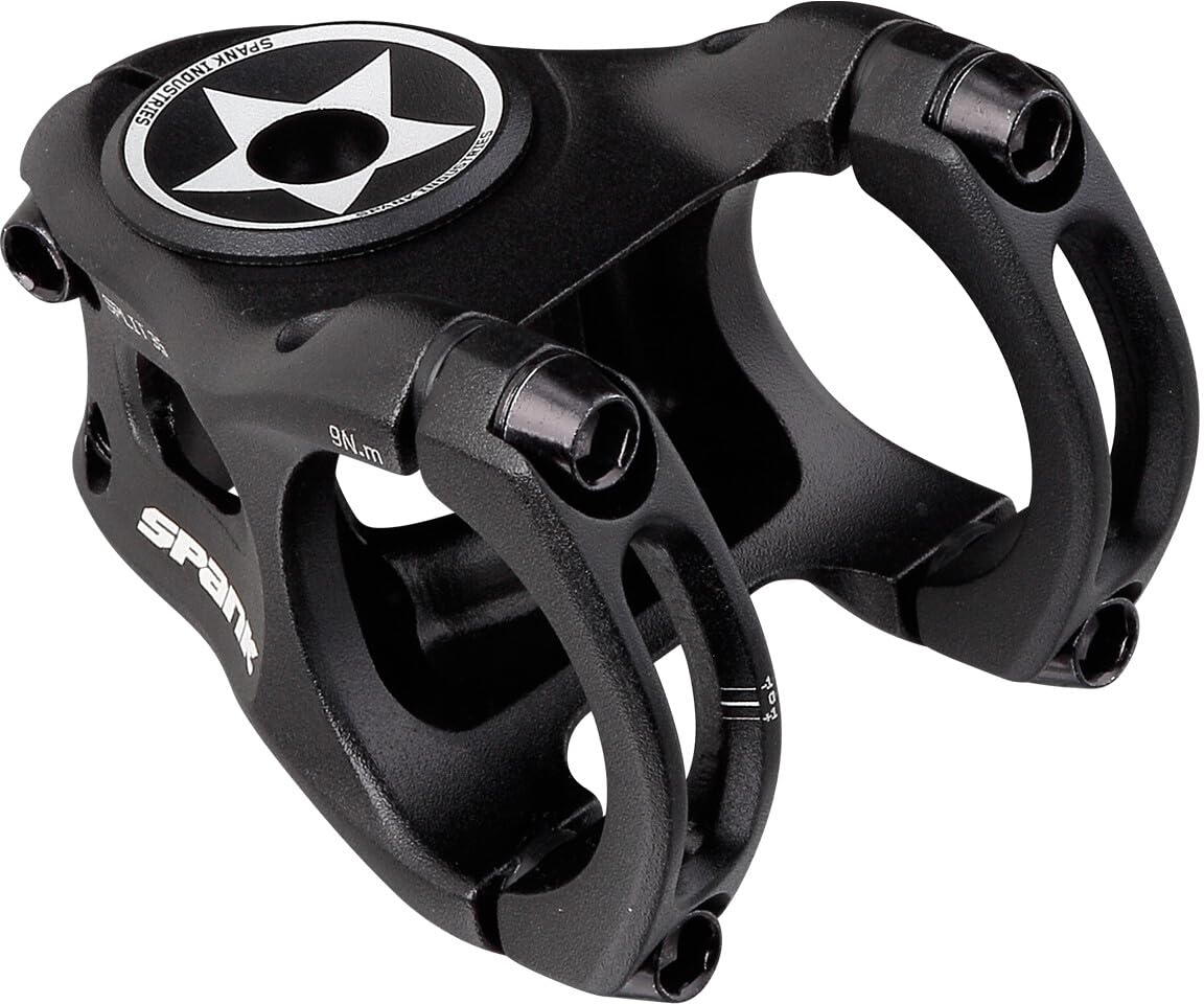 Spank Split 35 Enduro Trail Shotpeen Anodized Bicycle Stem, Black, 45Mm