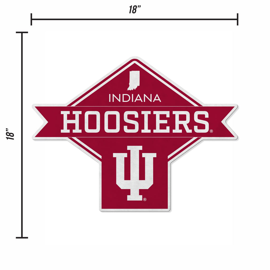 Rico Industries Ncaa Indiana Hoosiers Diamond Shape Cut Pennant - Home And Living Room D  Cor - Soft Felt Ez To Hang