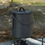 Silverant 750Ml Titanium Cup With Nail Lid Camping Pot Backpacking Mug With Foldable Handle For Outdoor Camping Hiking