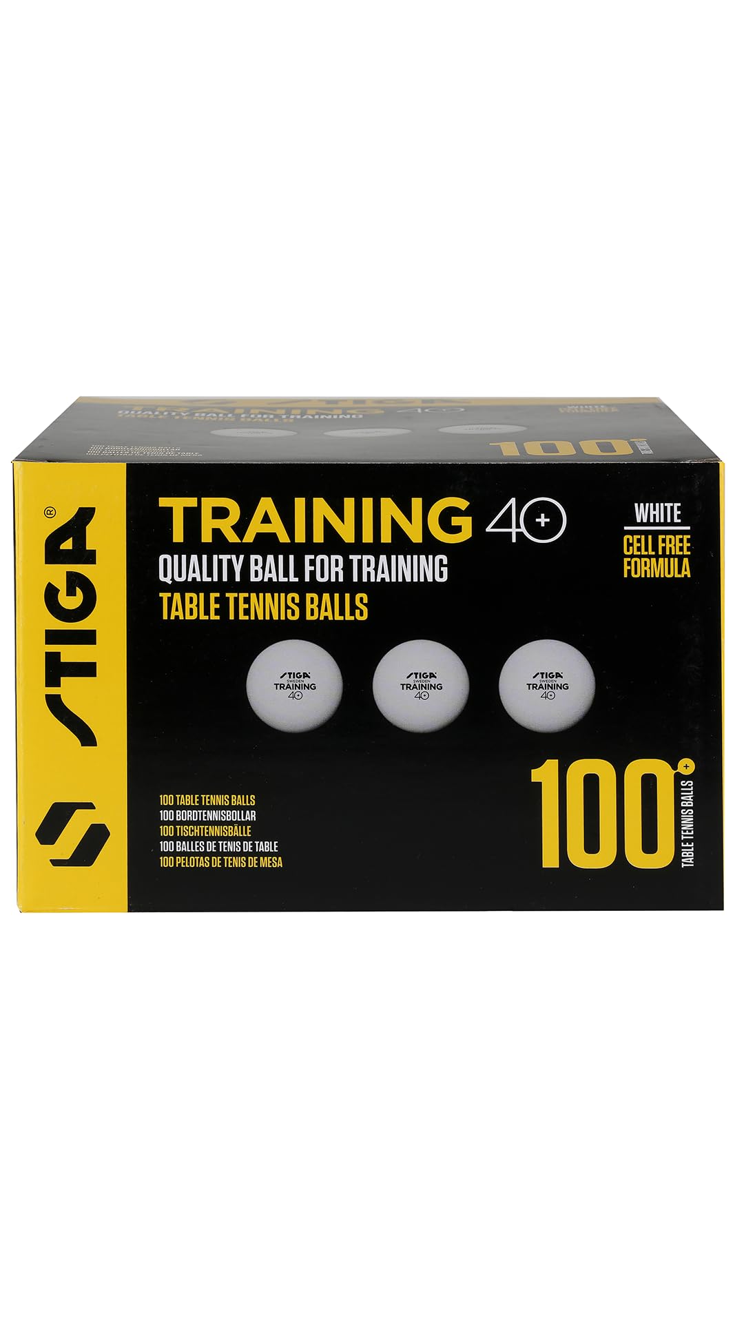 Stiga Training 40+ Bulk Pack Table Tennis Balls (100 Balls)