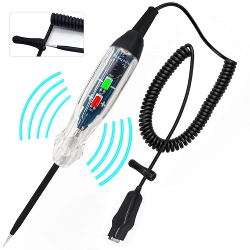 Awblin Automotive Buzzer Test Light, Dc 6-24V Dual Color Led Bulb Auto Circuit Tester, Electric Tester Light Tool Probe For Car 