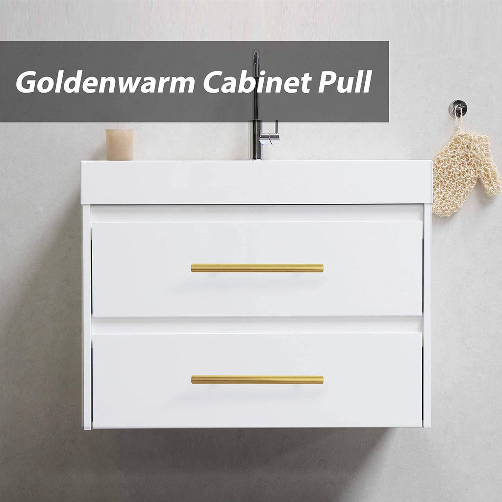 Goldenwarm 20 Pack Brushed Brass Cabinet Handle Pulls Dresser Drawer Hardware 3 Inch(76Mm) - Ls201Gd76 Kitchen Cabinet Handles C