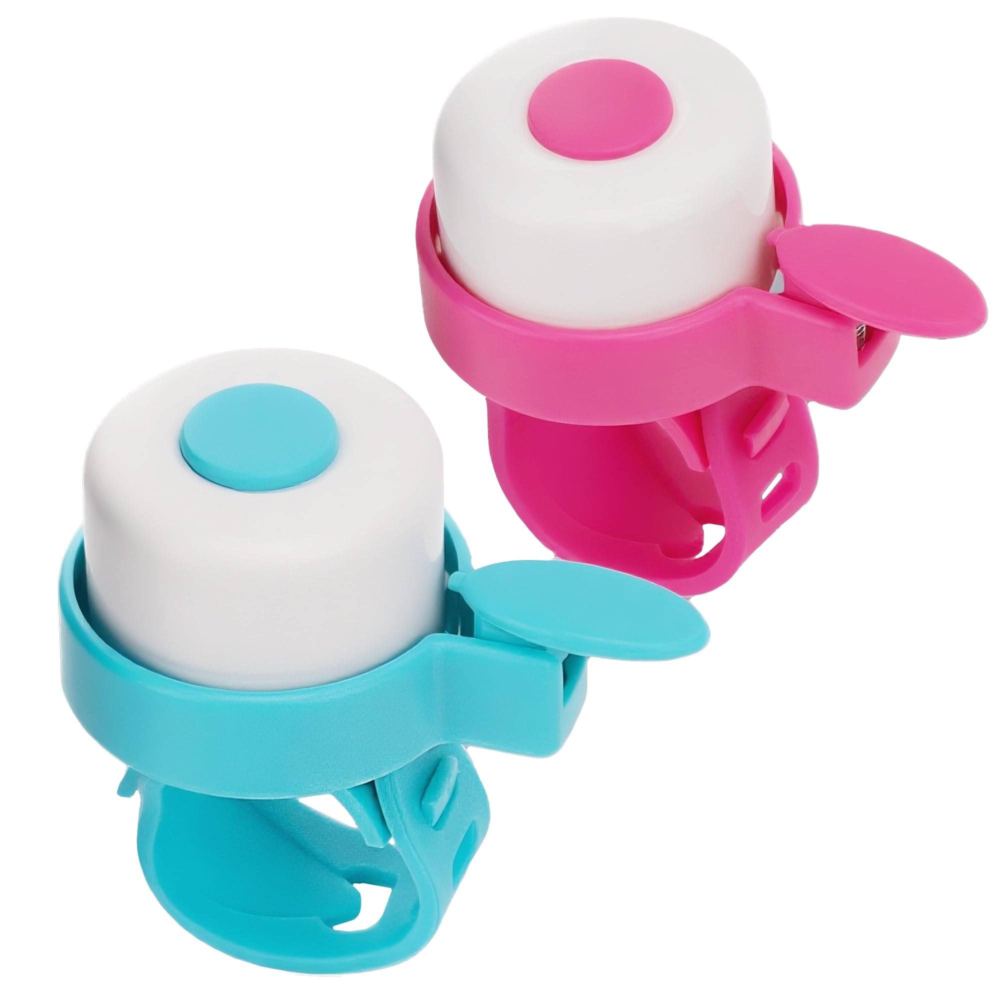 RidingRush Kids Bike Bell - Silicone Strap Bicycle Bell for Boys & Girls, Easy Install, Adjustable Ring for Kid Bike Handlebar, 