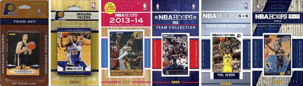 Nba Indiana Pacers 6 Different Licensed Trading Card Team Sets