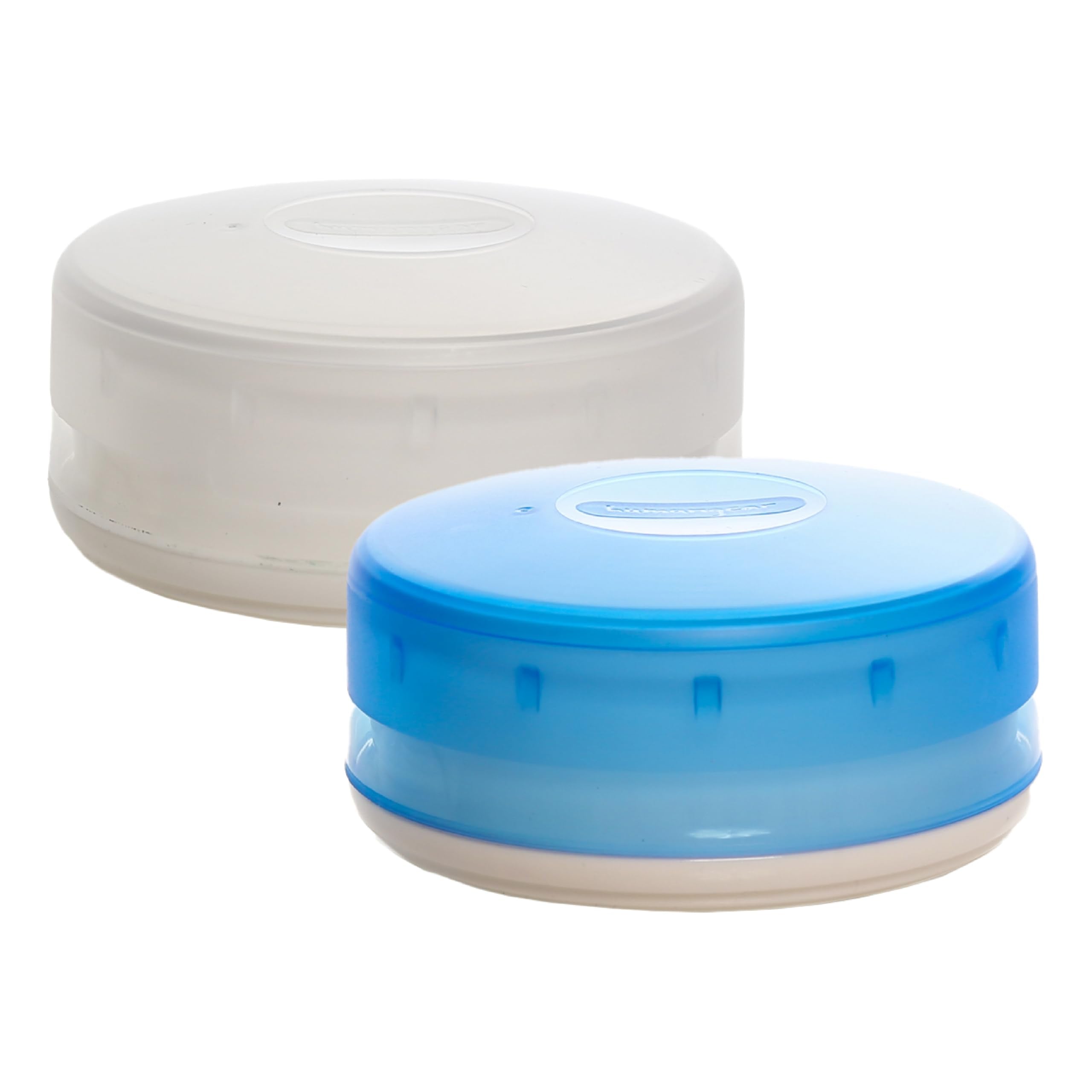 Humangear Gotubb  Hard Container  Easy Open  Food-Safe Material, Clear/Blue, Large
