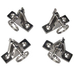 Vturboway 4 Pack Bimini Top Deck Hinge With Pin And Ring, 316 Stainless Steel, Free Installation Screws
