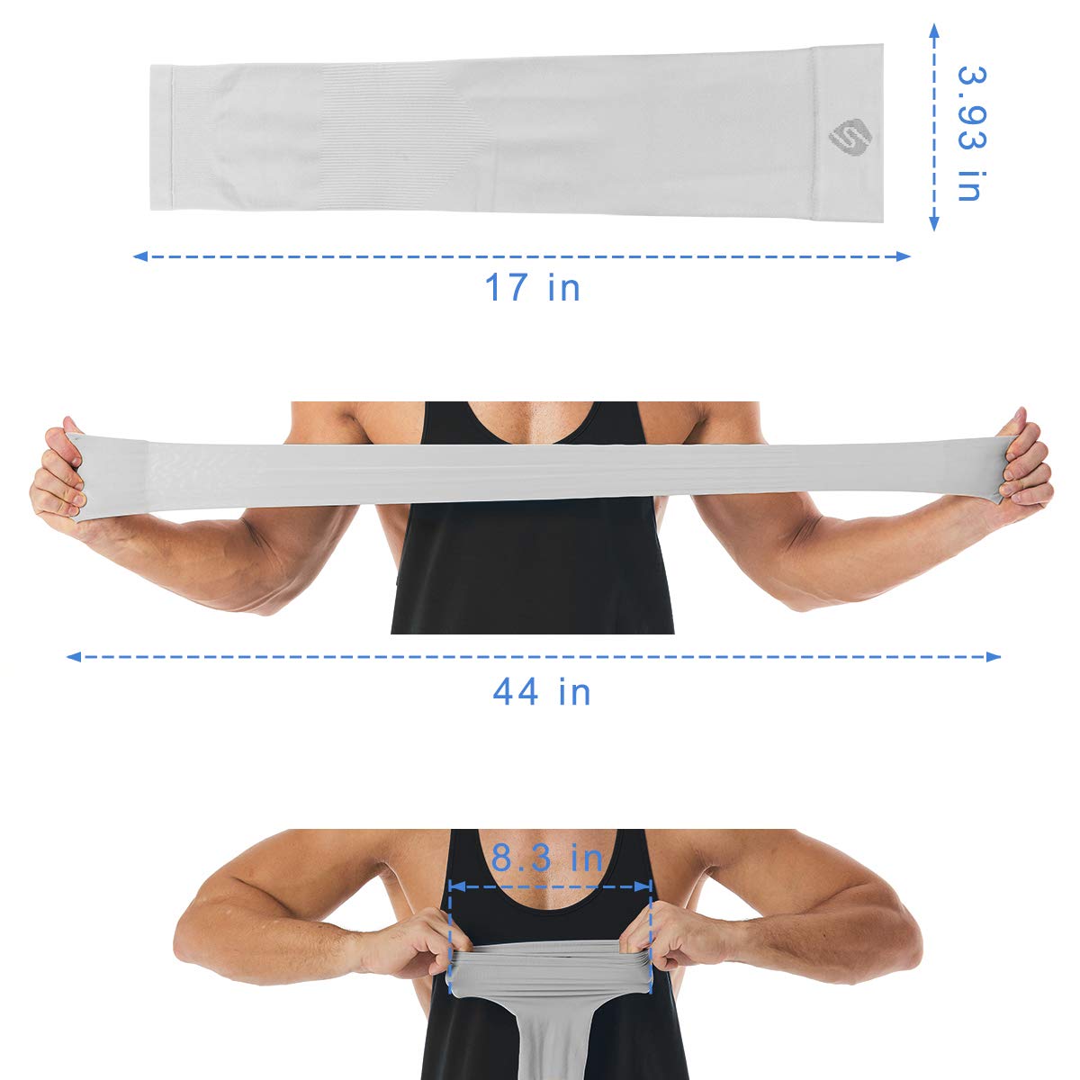 Shinymod Arm Sleeves For Men Women Uv Sun Protection Compression Warmer Cover