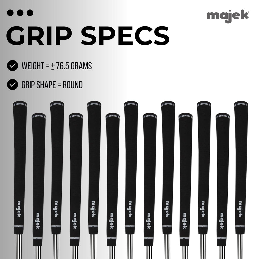 13 Mens Majek Jumbo Size Tour Pro Velvet Golf Grips
