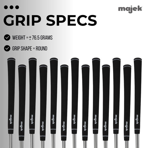 13 Mens Majek Jumbo Size Tour Pro Velvet Golf Grips