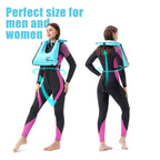 Rrtizan Snorkel Vest, Adults Portable Inflatable Swim Vest Buoyancy Aid Swim Jackets For Men & Women