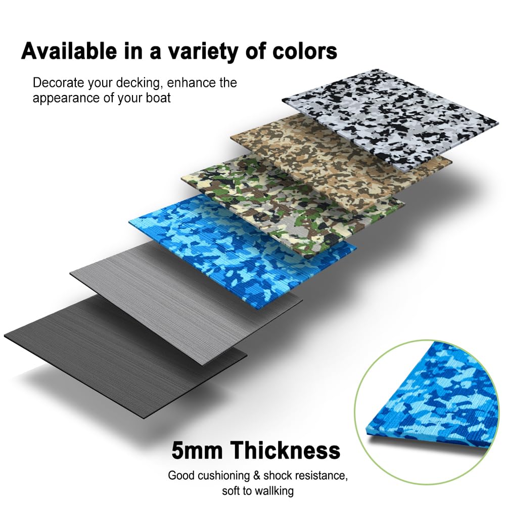 Eva Foam Boat Flooring Brushed Camo Boat Decking Self Adhesive Marine Carpet Non Slip Mat Fit For Fishing Boats Kayak Jon Boat P