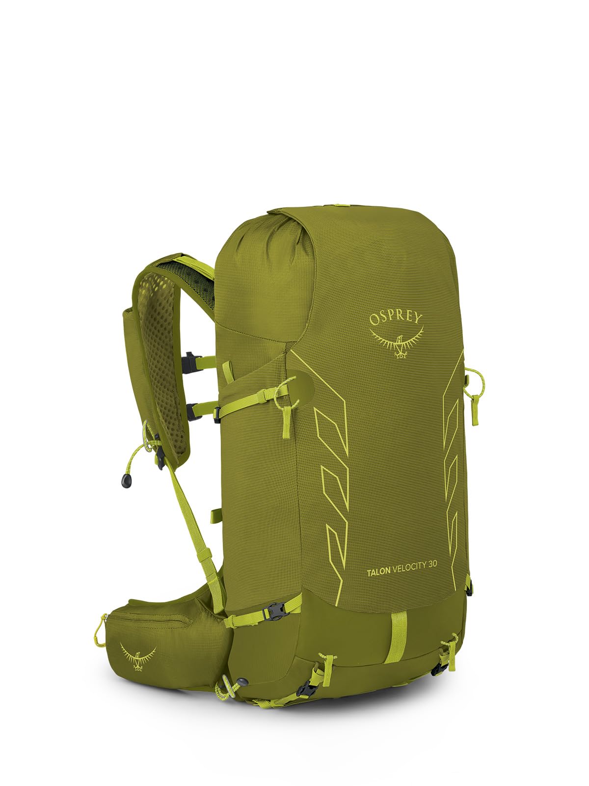 Osprey Talon Velocity 30L Mens Hiking Backpack, Matcha Green/Lemongrass, S/M