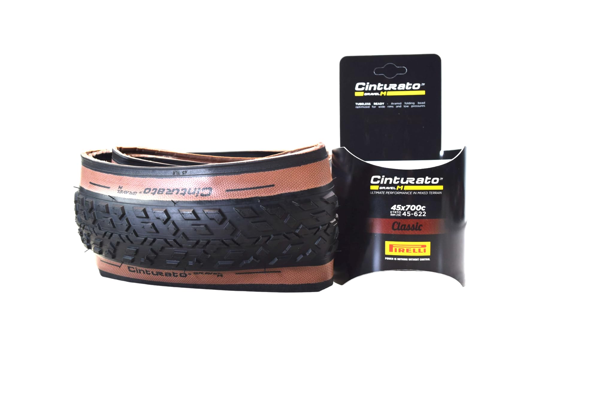 Pirelli Cinturato Gravel M Bike Tire, Mixed Gravel/Compact To Unstable, Tubeless Ready Clincher Tlr, Extra Grip, Advanced Punctu
