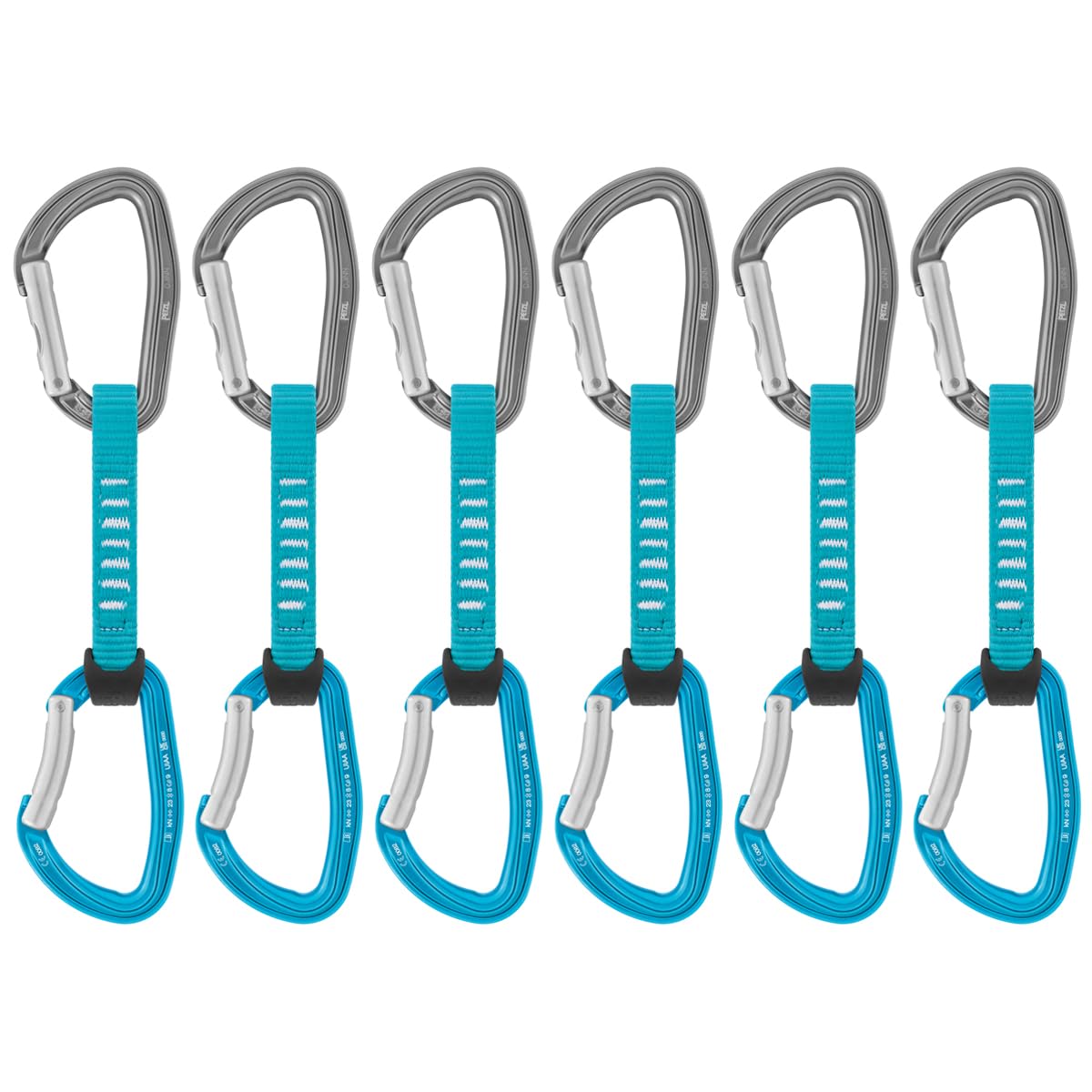 Petzl DJINN AXESS Quickdraw 6-Pack - 12 cm Sport Climbing Draws