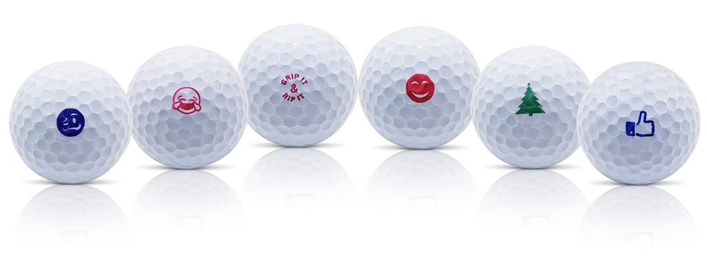 Swvl Sports Grip It & Rip It Emoji Golf Ball Stamp
