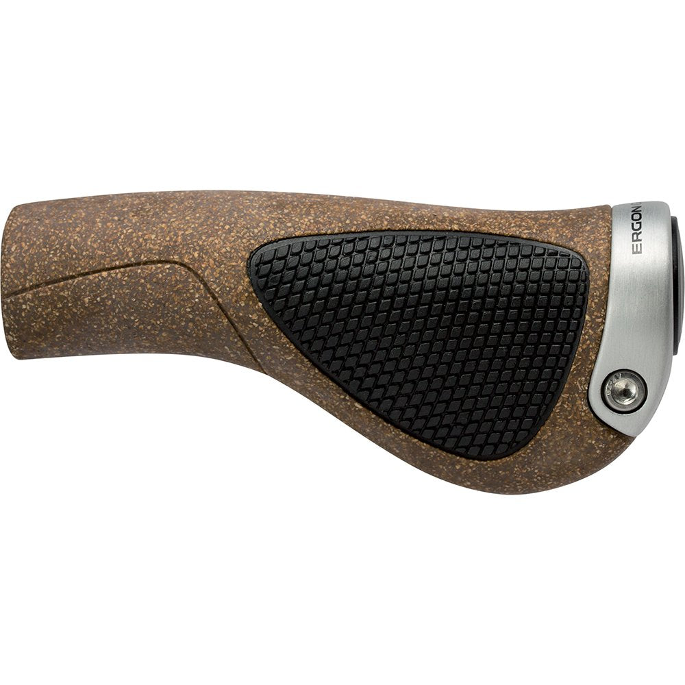 Ergon Gp1-S Biokork Grips: Small, Black/Tan