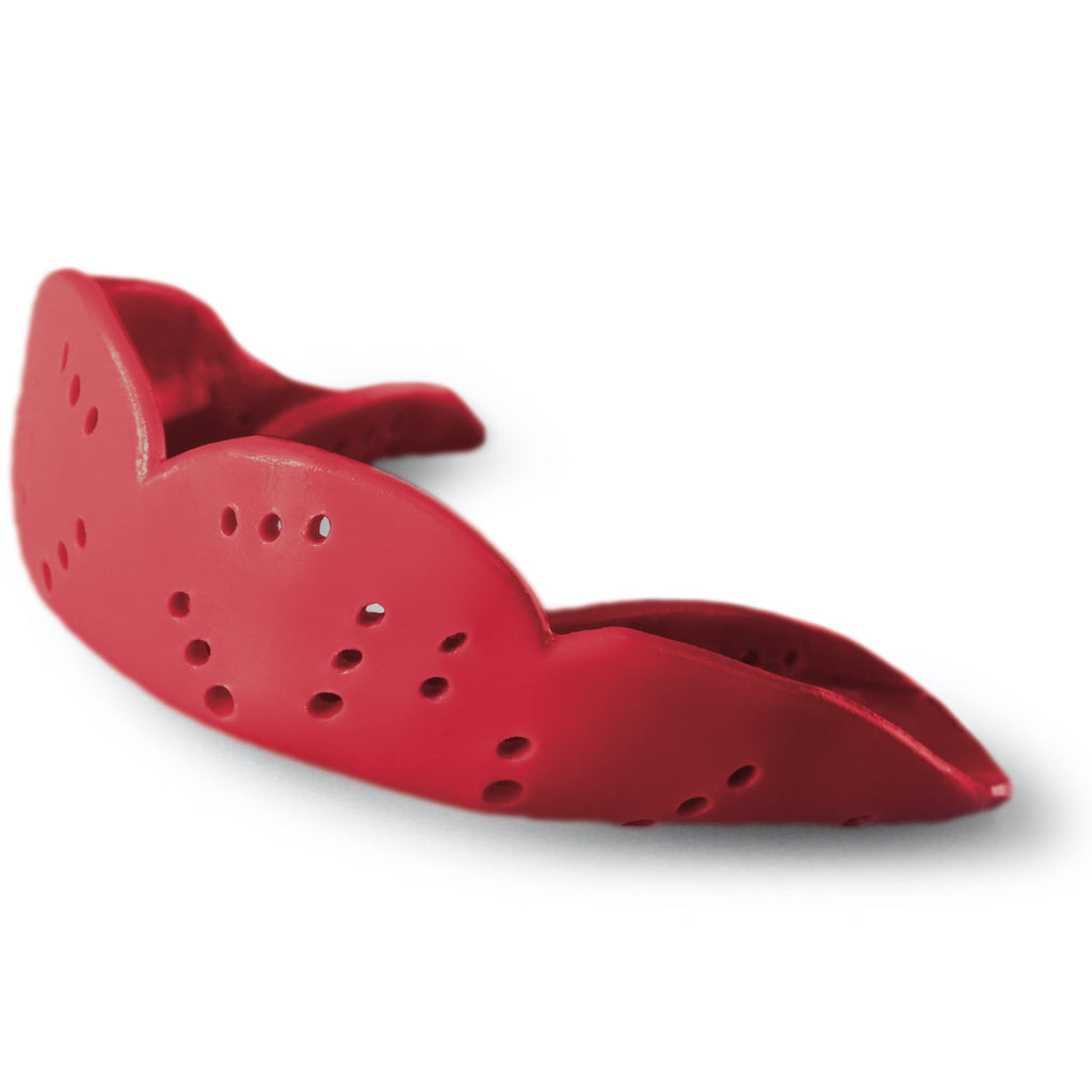 Sisu Aero Medium Mouthguard, Intense Red - 1.6Mm Thin - Custom-Molded Fit - Slim Design - Remoldable Up To 20 Times - For Team S