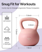 YOTTOY Soft Kettlebell,Kettlebell Anti-Slip Grip Weight for Home Workouts, Kettlebells Set Strength and Safety Guaranteed (20LB-