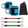 MERISHOPP Padded Ankle Resistance Bands with Cuffs Adjustable Ankle Cuffs with Resistance Tubes Comfortable Glute Workout Band K