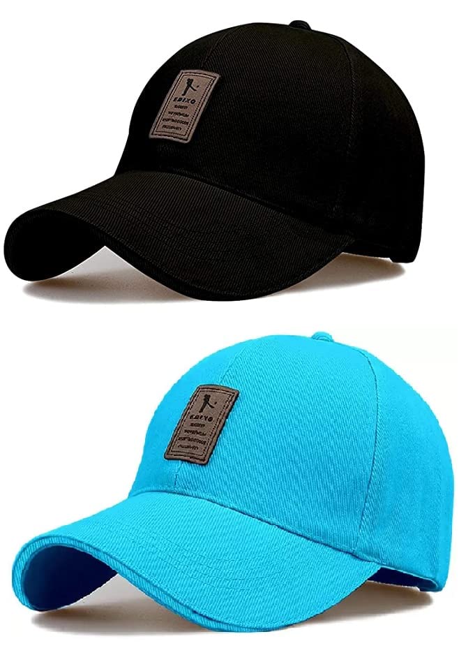 Selloria Acrylic Brand ACombo Pack Of 2 Stylish Sport Virat Inspire + Baseball. Ny  Cap For Men And BoyS Cap (Pack Of 2) Mult