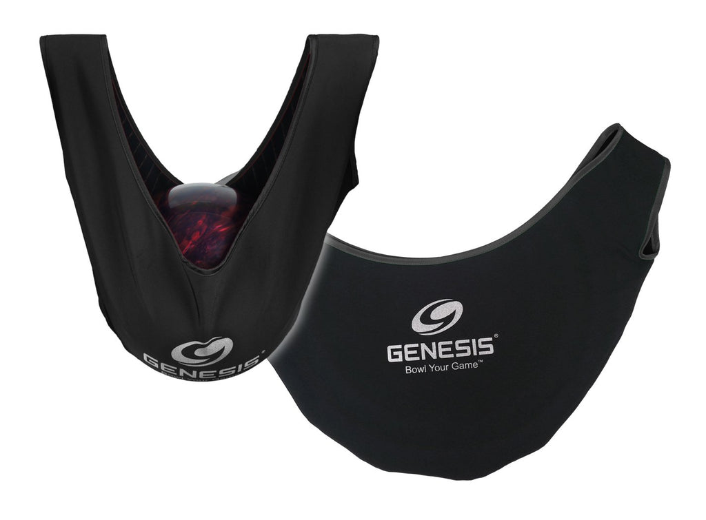 Genesis Bowling Deluxe See Saw Bowling Ball Holder/Cleaner - Black/Black
