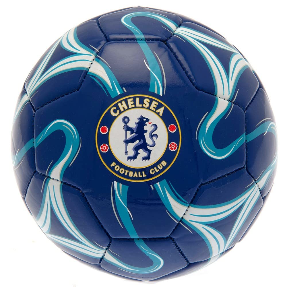 Chelsea FC Crest Soccer Ball (5) (Blue/White), Blue/White, 5