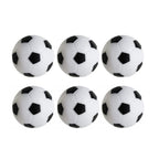 Cabax Foosball Table Replacement Foosballs 36Mm Game Table Size Black And White Tabletop Soccer Balls - 6 Pack