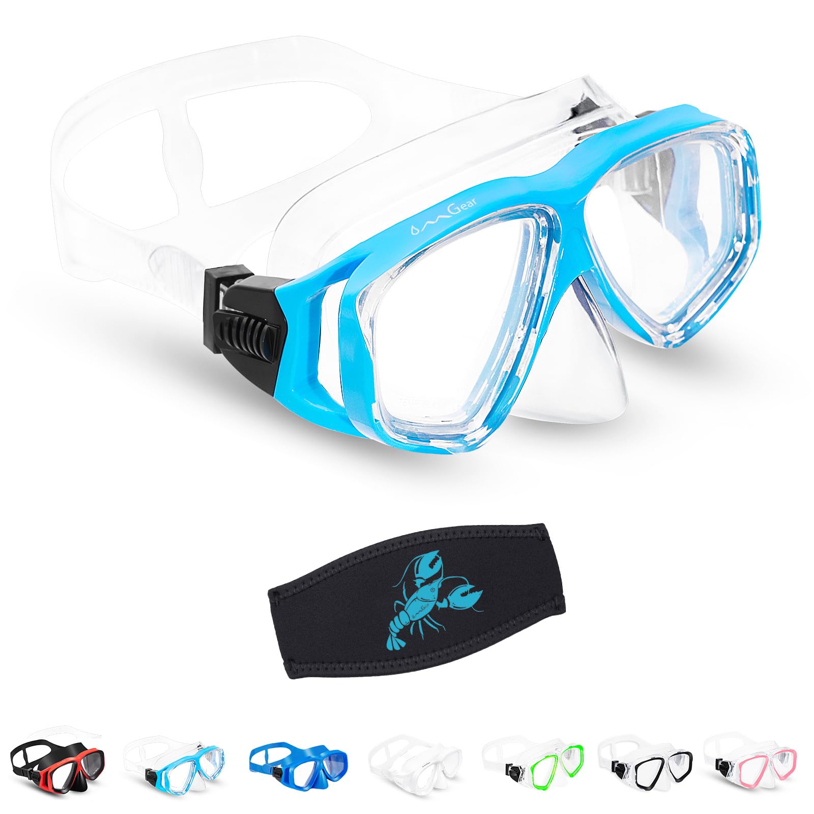 Goggles Kids Swimming Silicone Swim Mask Snorkeling Gear For Kids Tempered Glass Snorkel Goggles With Nose Cover Scuba Diving Go
