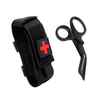 Upgrade Tourniquet Pouch With Shear, Molle Tourniquet Holder, Tactical Tq Trauma Tourniquets Scissors(Without Tourniquet) (Black